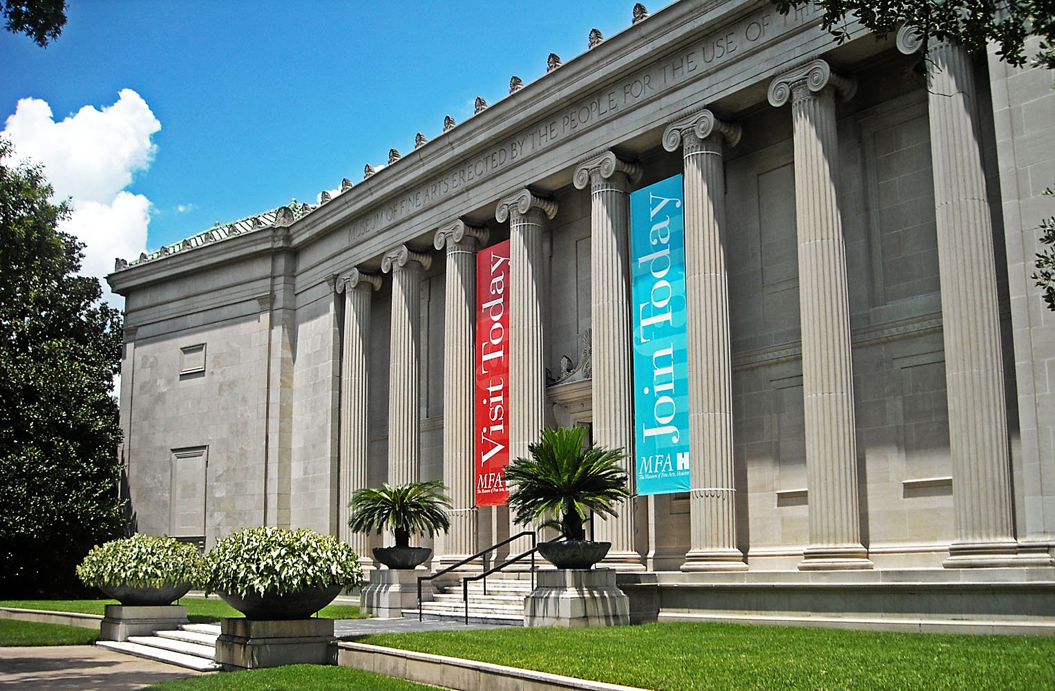 The Watkin Building facade of the Museum of Fine Arts, Houston