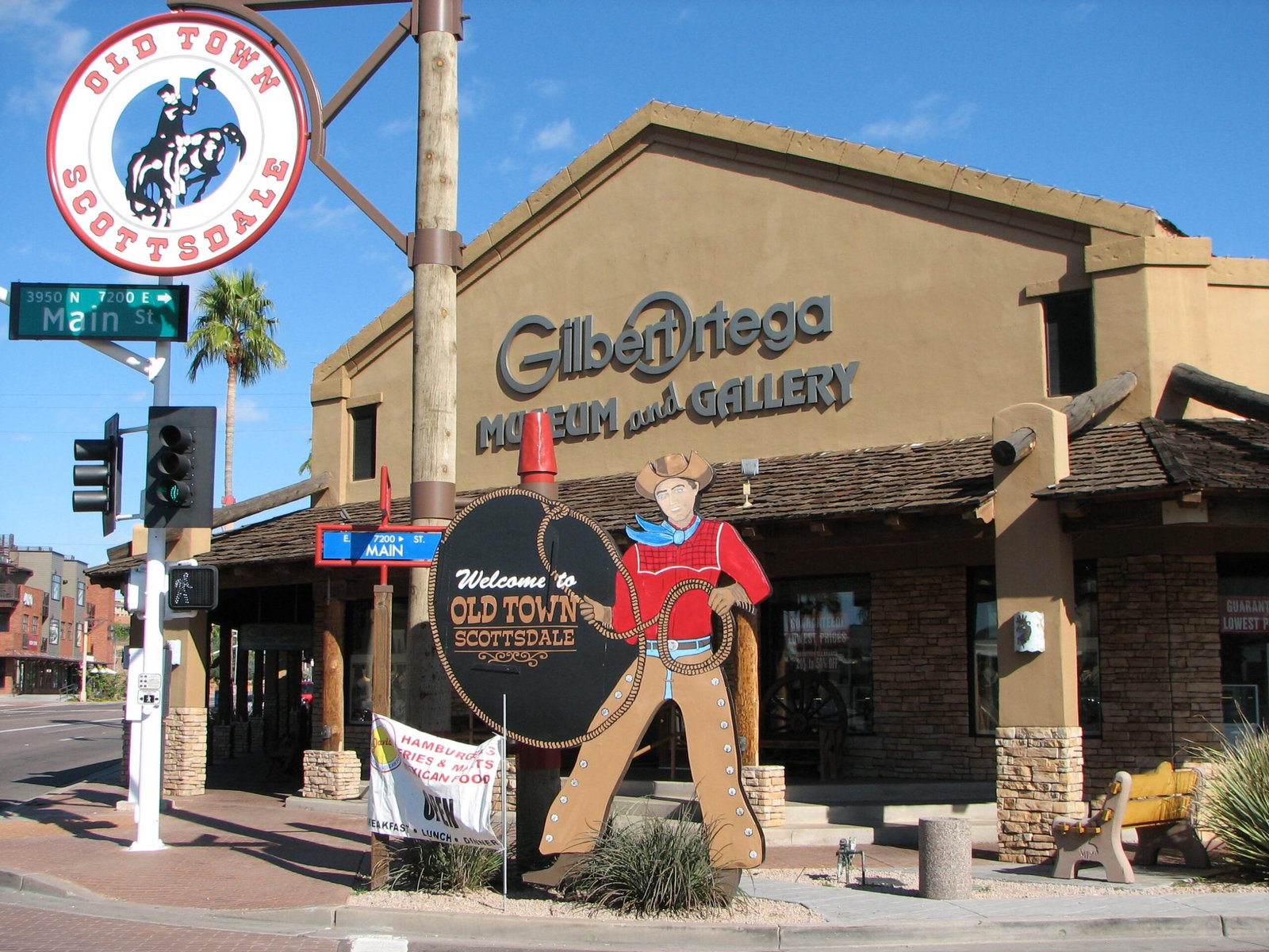 Old Town Scottsdale, a historic shopping and arts district near Phoenix, Arizona