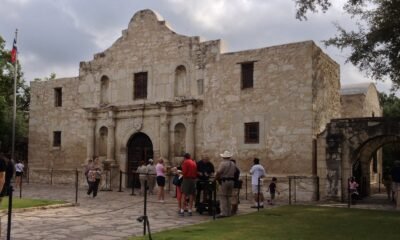 The Alamo historic mission building in San Antonio, Texas